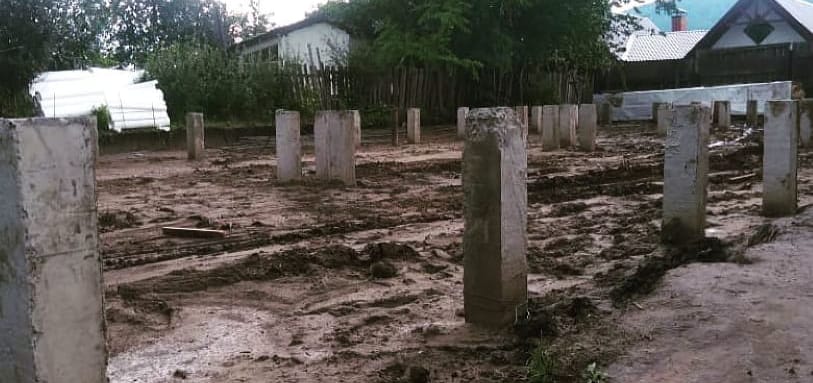 Фундамент на забивных ЖБ сваях