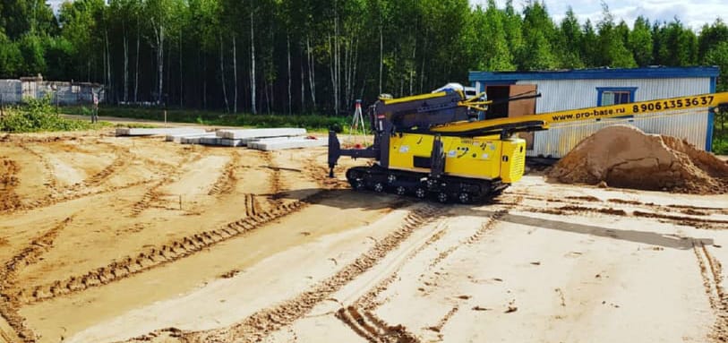 Фундамент на забивных ЖБ сваях