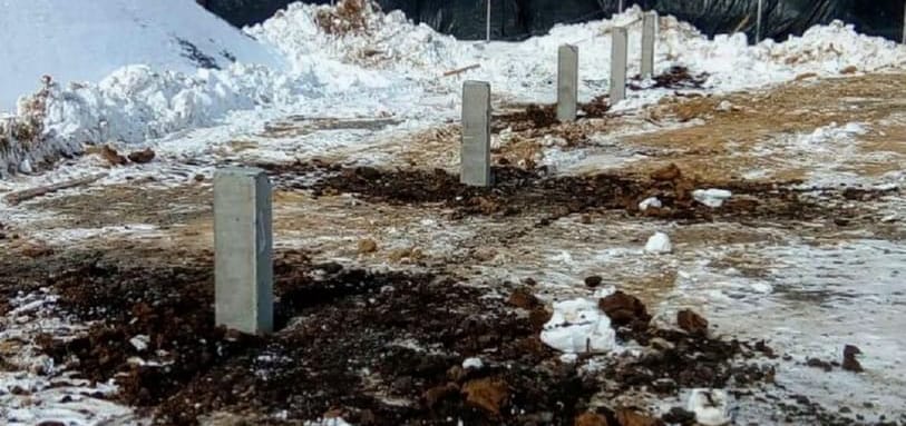 Фундамент на забивных ЖБ сваях