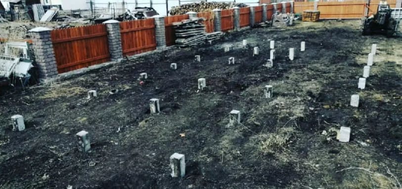 Фундамент на забивных ЖБ сваях