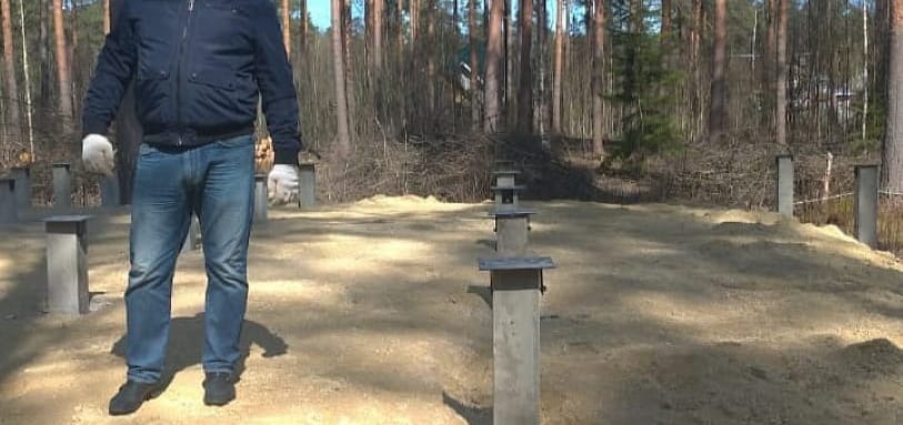 Фундамент на забивных ЖБ сваях