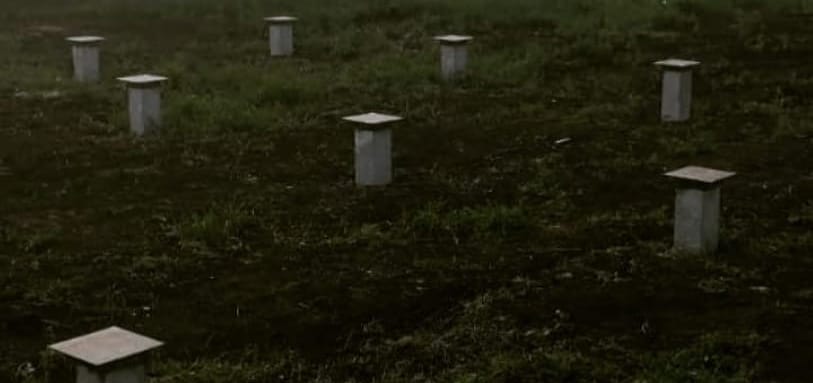 Фундамент на забивных ЖБ сваях