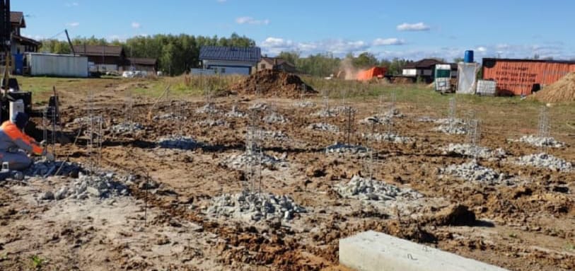 Фундамент на забивных ЖБ сваях
