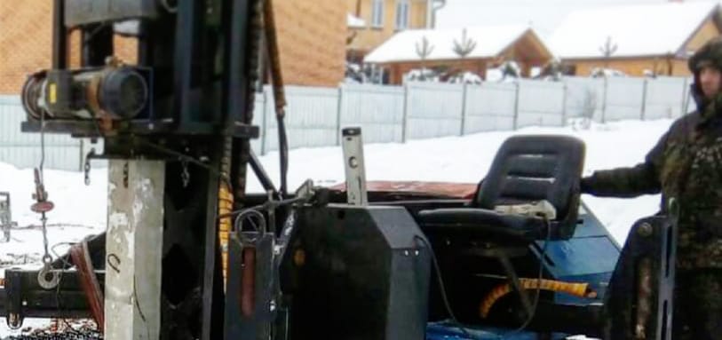 Фундамент на забивных ЖБ сваях