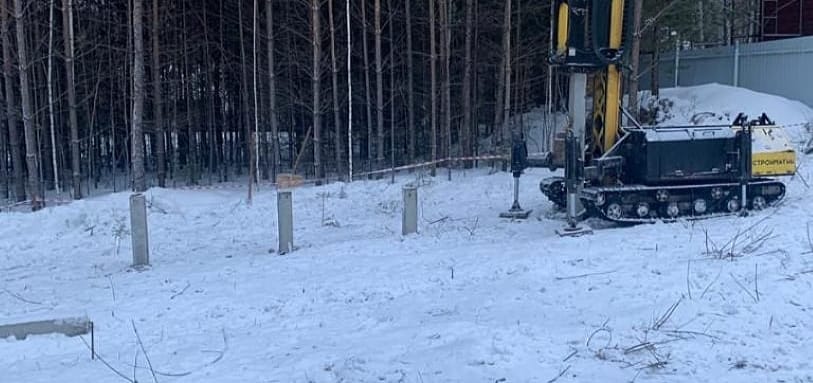 Фундамент на забивных ЖБ сваях