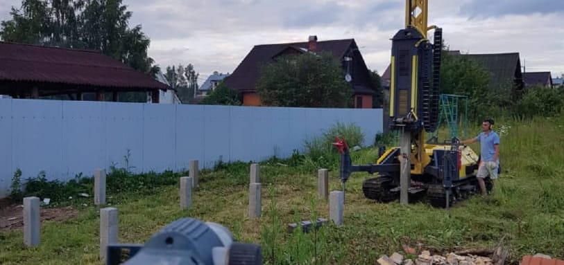 Фундамент на забивных ЖБ сваях
